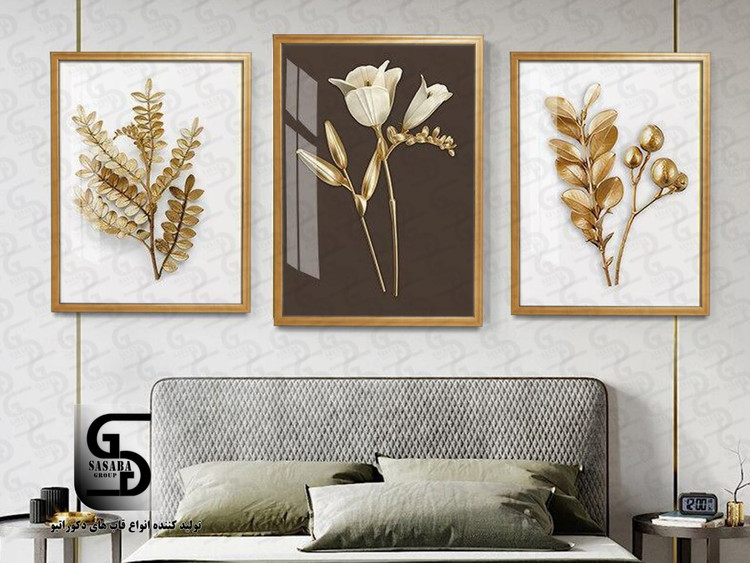تابلو دکوراتیو سه تکه 60*40 درجه1
