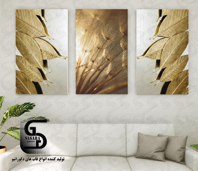 تابلو دکوراتیو سه تکه 60*40 درجه1