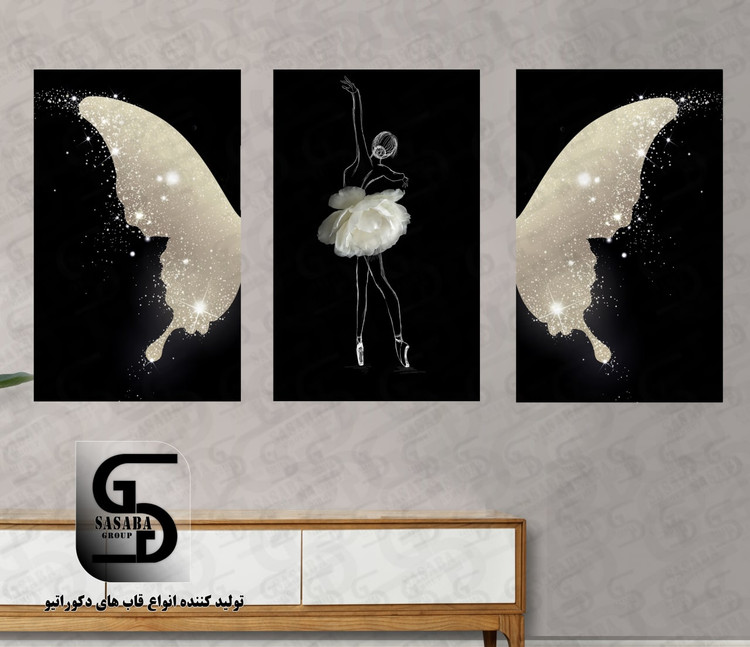تابلو دکوراتیو سه تکه 60*40 درجه1
