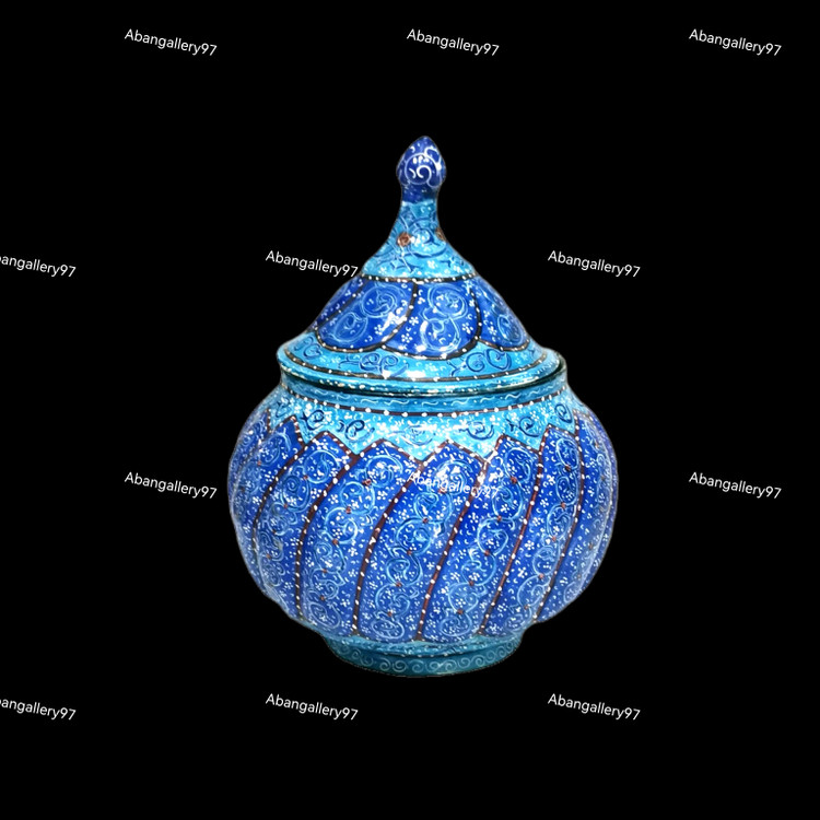 شکلات خوری مسی مینا کاری