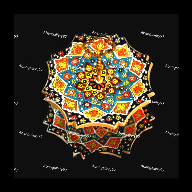 شیرینی خوری دو طبقه مینا کاری