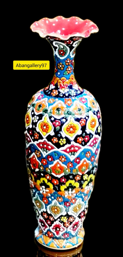 گلدان مینا کاری درجه یک