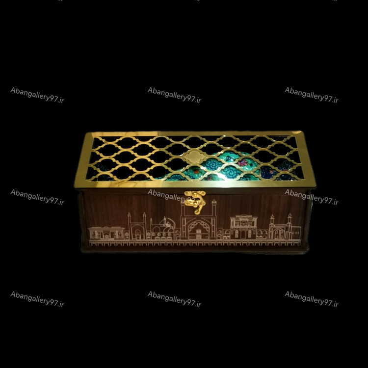 گلدان مینا کاری مس