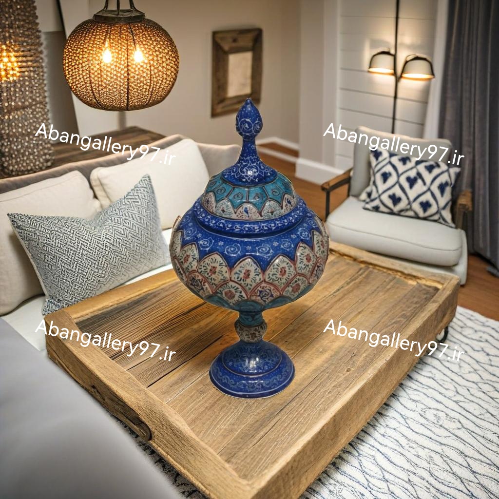شکلات خوری مسی مینا کاری
