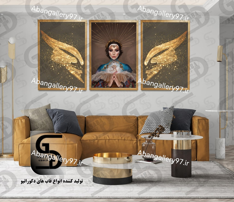 تابلو دکوراتیو سه تکه 40*30 درجه1