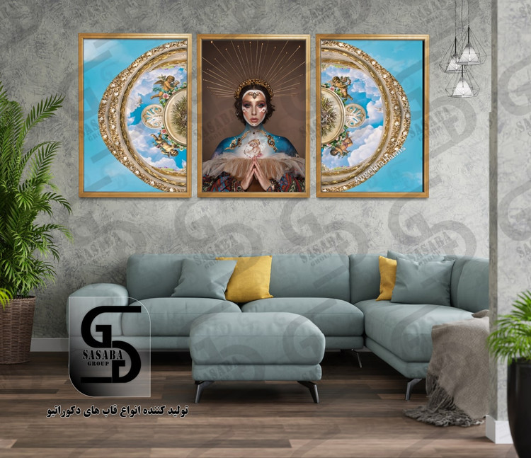 تابلو دکوراتیو سه تکه 40*30 درجه1