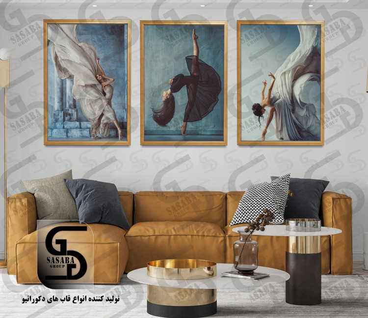تابلو دکوراتیو سه تکه 40*30 درجه1