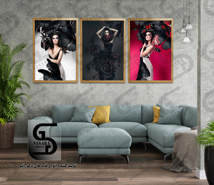 تابلو دکوراتیو سه تکه 40*30 درجه1