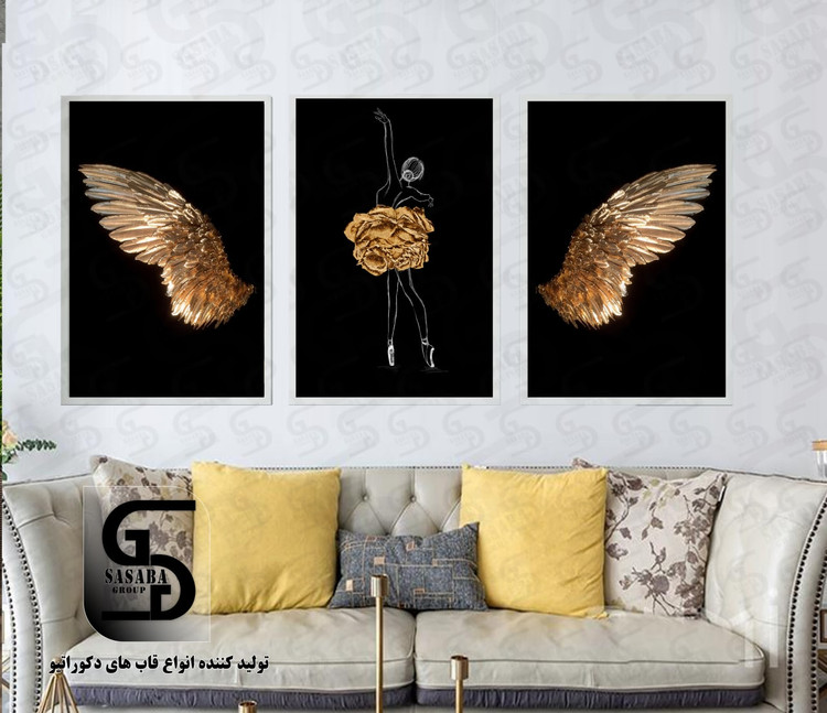 تابلو دکوراتیو سه تکه 40*30 درجه1