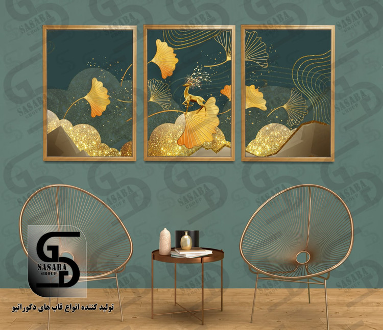 تابلو دکوراتیو سه تکه 40*30 درجه1