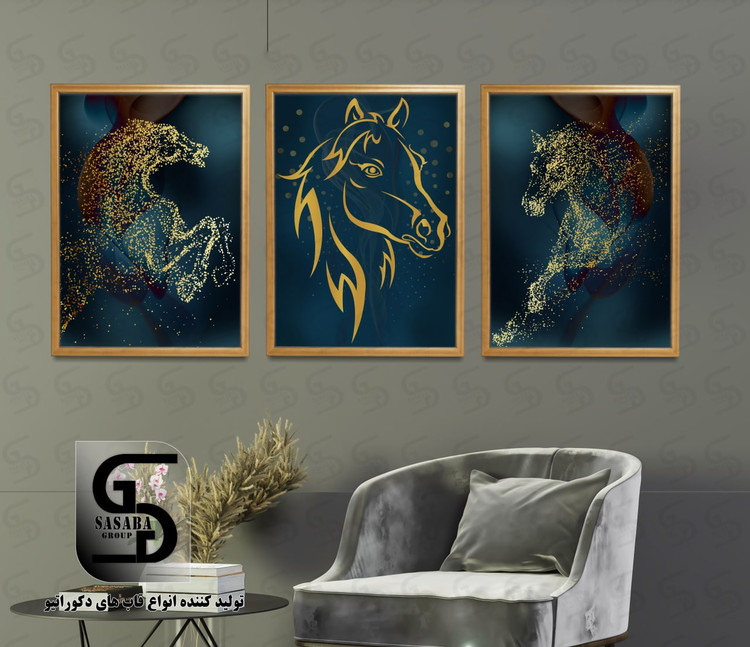 تابلو دکوراتیو سه تکه 40*30 درجه1