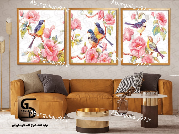 تابلو دکوراتیو سه تکه 40*30 درجه1