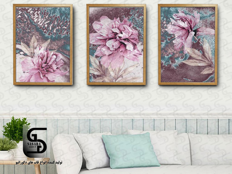 تابلو دکوراتیو سه تکه 40*30 درجه1