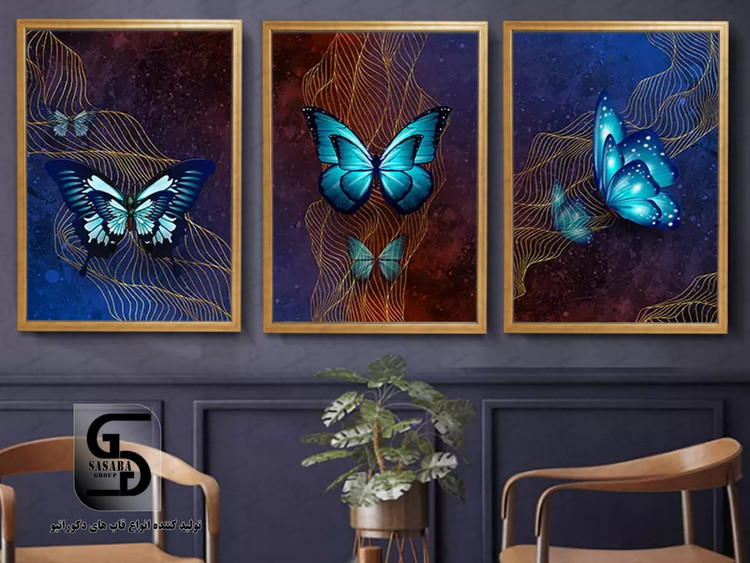 تابلو دکوراتیو سه تکه 40*30 درجه1