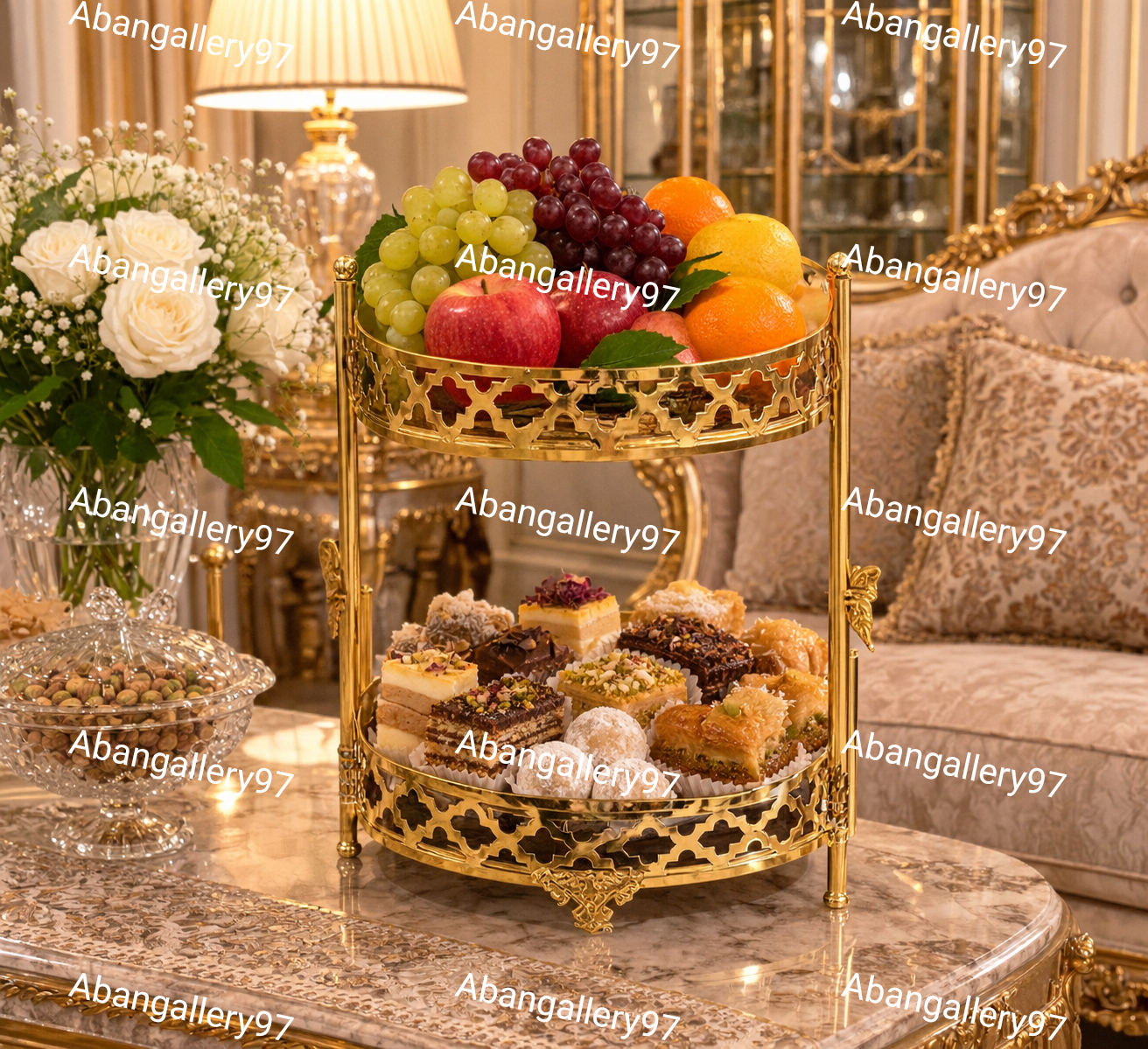 استند پذیرایی دو طبقه