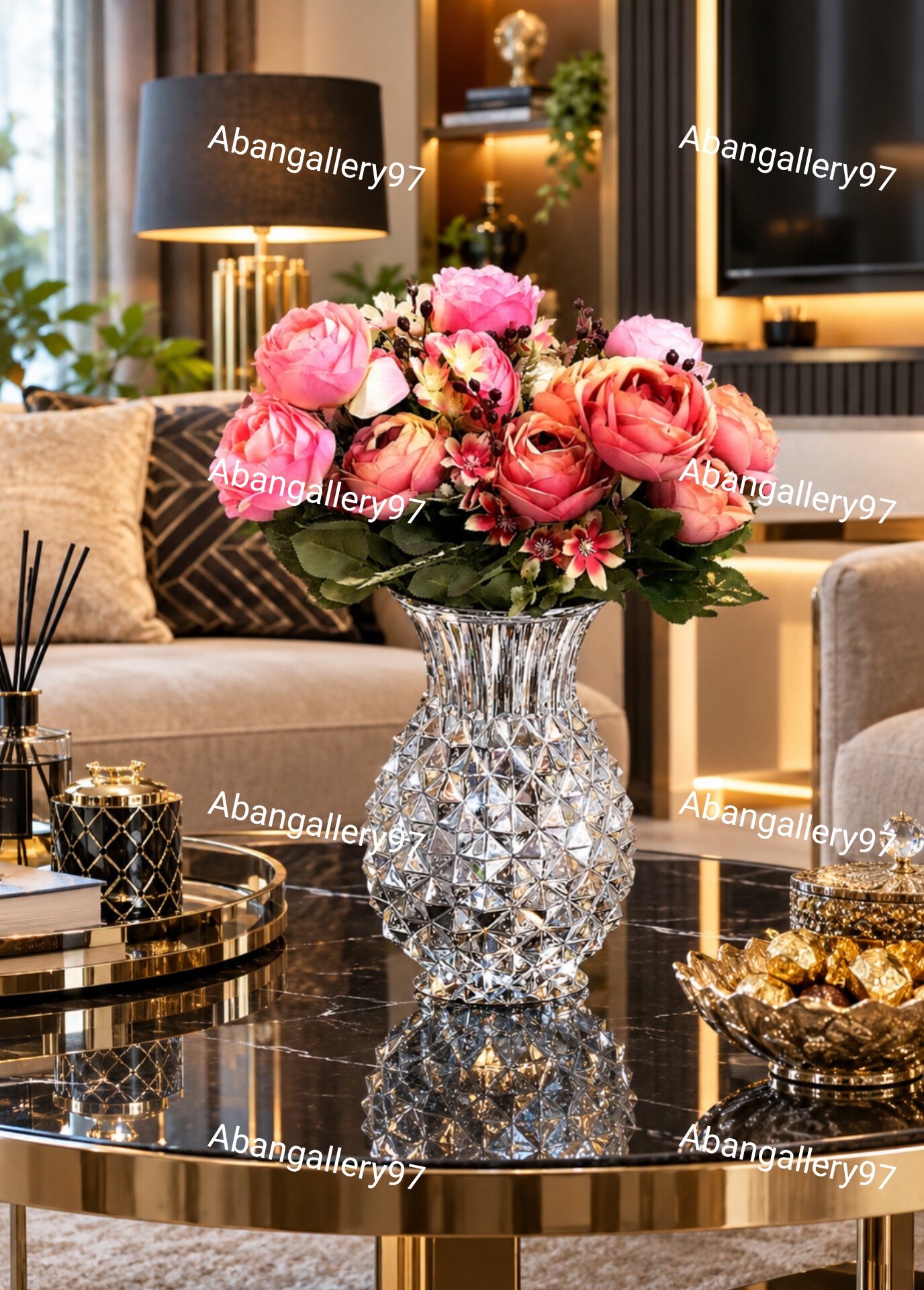 گلدان شیشه ای درجه1